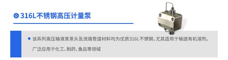 316L不銹鋼高壓計量泵